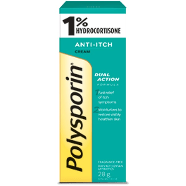 Polysporin 1% Hydrocortisone Anti-Itch Cream | 28 g