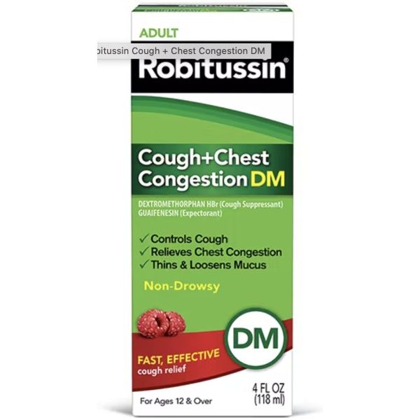 Robitussin Cough and Chest Congestion DM