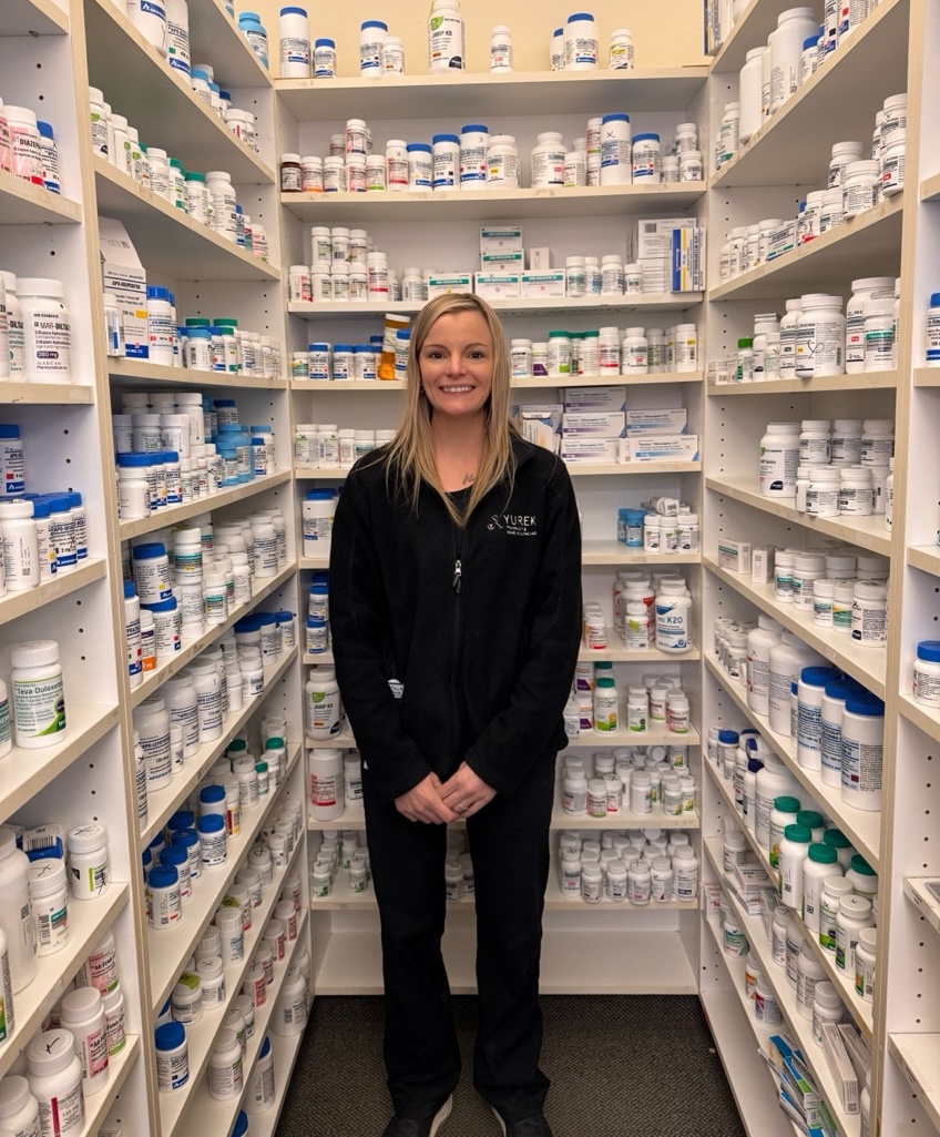 Cass Schembri standing in front of the drug storage area.